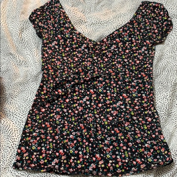 Garage ballerina style floral tee - Picture 1 of 2